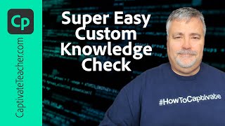 Super Easy Custom Knowledge Check in Adobe Captivate 2019