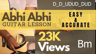 Abhi Abhi-Jism 2 Guitar Chords | kk, Shreya Ghosal | Play-Along |Accurate Guitar Chords| Amanguitar