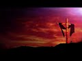 beautiful cross sunset with relaxing music wallpaper screensaver background 4k 8 hours