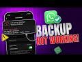 How to Solve 'Backup Not Complete Last Backup Unknown' Error on WhatsApp on iPhone