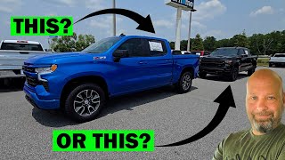2025 Chevy Silverado RST Or LT Or Custom Or Trailboss (Side By Side Comparison)