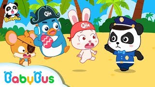 Pirate Rudolph Grabs Surprise Egg from Baby Crocodile | Panda Police Officers | Rescue Team |BabyBus