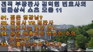 법률상식 쇼츠모음11 - 젊은 영감?, 판검사 vs 검판사, 변호사는 몇 만명?, 법조인 수의 변천사, 나홀로소송의 리스크