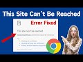 How to Fix This Site Can't be Reached Error Google Chrome | Solve This Site Can't be Reached 2025