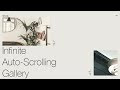 Vanilla JavaScript Project: Infinite Auto Scrolling Gallery With Clean Menu