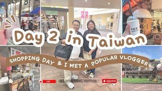 Day 2 in Taiwan  |  SHOPPING AT GLORIA OUTLETS, MET VLOGGER JM BANQUICIO & XIMENDING AT NIGHT