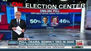 Poll: Obama, Romney tied in Ohio