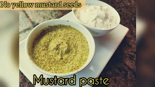 Homemade mustard paste recipe using black mustard seeds | no yellow mustard seeds