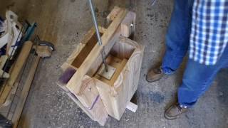 Making a temporary honey press and extracting the honey