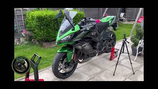 SNOTO de chain guard \u0026 steel mate TPMS Ninja 1000SX #motovlog #ninja1000sx