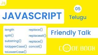 Javascript - 05 | String Methods | #telugu #codebook