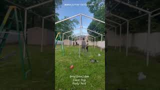 Clearspan Party Tent Installation Time-lapse #shorts #clearspantent #partytent #installation #jumei