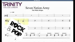 Seven Nation Army Trinity Grade 1 Drums