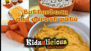 Butterbean and carrot Pâté ( 7-9 months baby food)