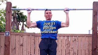 Just 51 pullups unbroken!