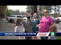 Families wait it out after evacuating due to Oak Fire