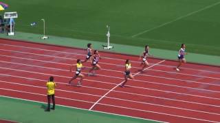 2017第66回近畿中学校総合体育大会　3年女子100ｍTR決勝3組2017.8.8