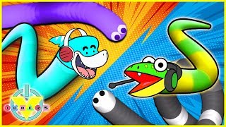 Slither.io GIANT WORMS FOR DINNER Let's Play with VTubers Big Gil Vs. Gus the Gator
