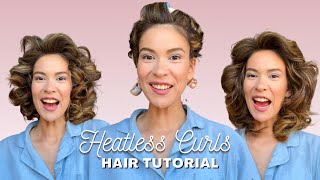 Heatless Style Hair Tutorial using the Kitsch Satin Curling Set—tips \u0026 tricks for the best style!