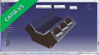 Engine Block Top - Catia v5 Training - Part Design