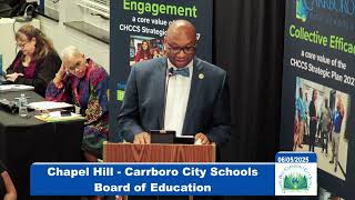 Approval of New Superintendent Dr. Rodney N. Trice and acceptance speech