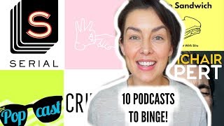 10 PODCASTS TO BINGE LISTEN NOW! How To Listen to a Podcast | AmandaMuse