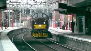 (HD) WCRC 37706 Passes Stafford With 2 Overhauled Coaches Working 5V42 - 26/3/14