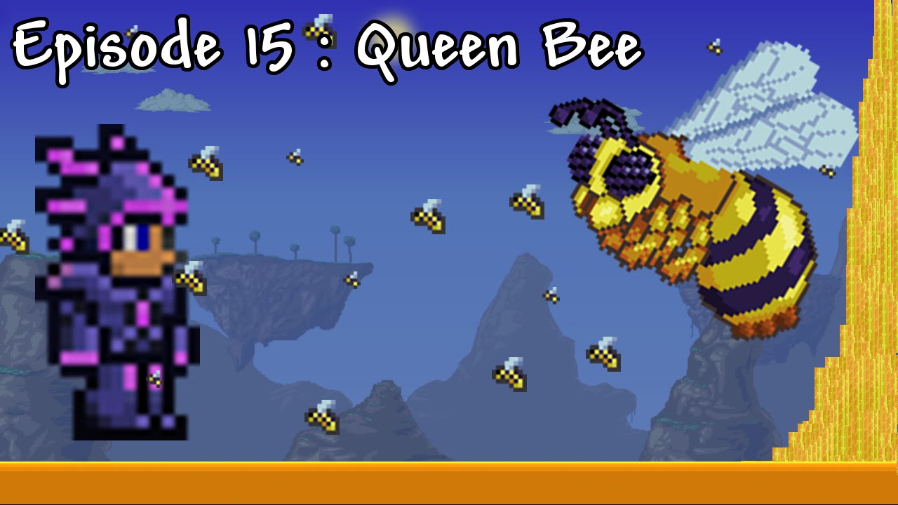 Как призвать пчелу. Босс пчела в террарии. Королева пчёл террария. Пчела из террарии. Террария пчелиный бос.