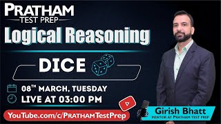 3:00 PM, 8th March 2022 - Logical Reasoning: Dice  | By Girish Bhatt