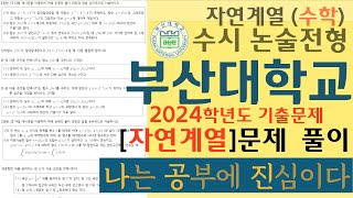 2024학년도 부산대학교 논술 수리논술 기출 : [자연계열] 문제 풀이