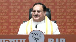 BJP National President Shri JP Nadda addresses a press conference at party headquarters | BJP Live