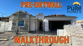 Pre-Drywall Walkthrough - Parklane Model by Pulte Homes - Pinewood in Skye Canyon