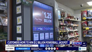 Powerball jackpot reaches $1.25 billion, Central Pa. feeling lucky | WTAJ