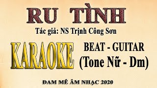 Karaoke RU TÌNH Tone Nữ - Nhạc Trịnh