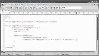 jQuery Tutorials: Dynamic countdown to redirect