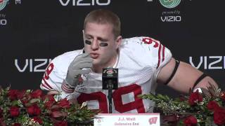 2011 ROSE BOWL Post game press conference - J.J. Watt