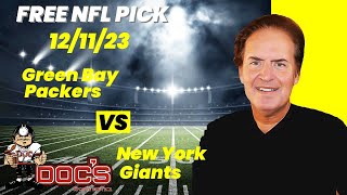 NFL Picks - Green Bay Packers vs New York Giants Prediction, 12/11/2023 Week 14 NFL Free Picks