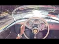 porsche 550 spyder by beck driving the 160hp mid engine air cooled replica pov binaural audio