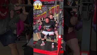 Squat: That_Hugeasian_Guy (Andy Huang) 355kg/783lbs For 4 Reps And PR - Blood From Nose - #shorts