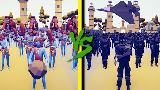 SWAT TEAM vs TRIBAL FACTION - Totally Accurate Battle Simulator TABS