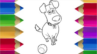How to Draw SECRET LIFE OF PETS Step by Step Easy Guide Tutorial | Draw Sketch Doodle - LIFE OF PETS