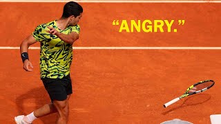 Carlos Alcaraz Top 10 Angry Reactions in Tennis