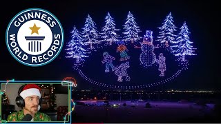 5,000 Drones AMAZING Christmas Light Show! | Guinness World Records