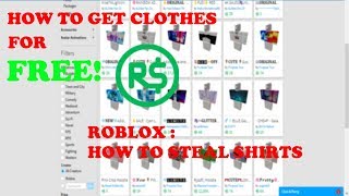 How To Get Free Shirts On Roblox 2019 Windows