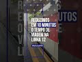 #MelhoriasCPTM -  ⚠️🚉Linha 12-Safira - Tempo de viagem reduzido