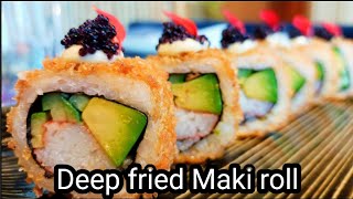 Deep fried Maki roll & มาทำซูชิมากิโรลทอดกรอบๆกินกัน 🍱😋