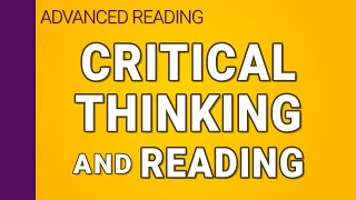 Critical thinking and reading