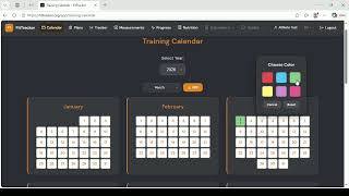 FitTracker — Training Calendar Schedule Your Workouts