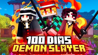 SOBREVIVI 100 DIAS NO DEMON SLAYER DO MINECRAFT - O FILME