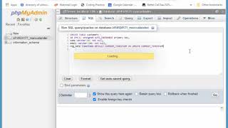 SQL Statement in phpMyAdmin